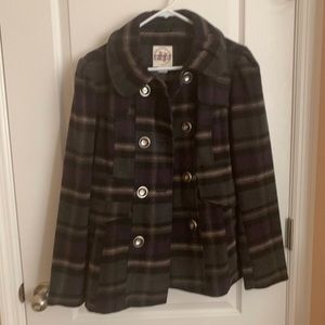 Hydraulic brand Plaid coat